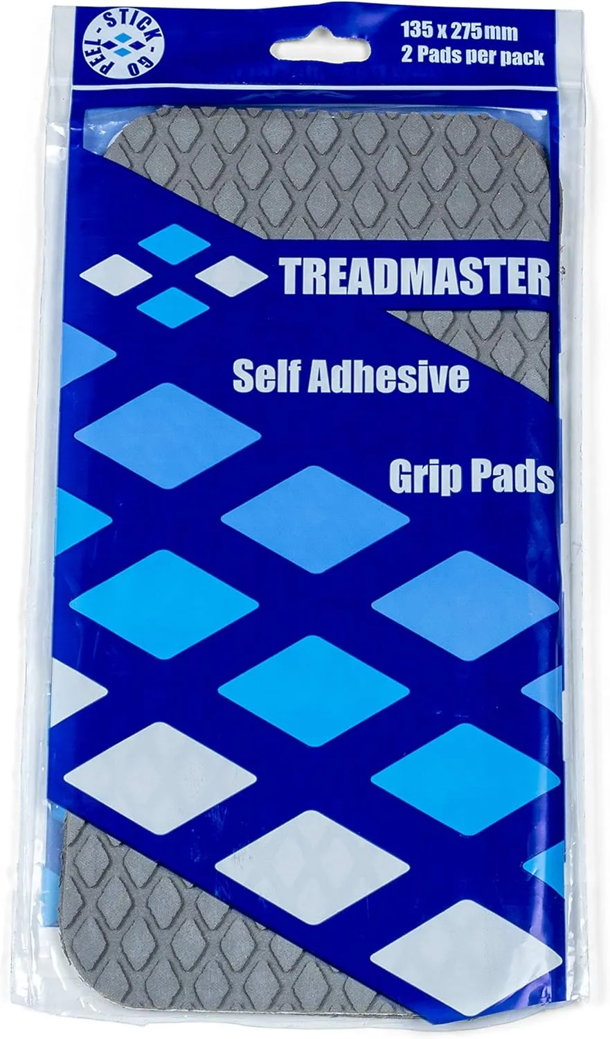 LewmarTreadmaster Non-Slip Self-Adhesive Step Pad | Gray, Size 1, Pack of 2