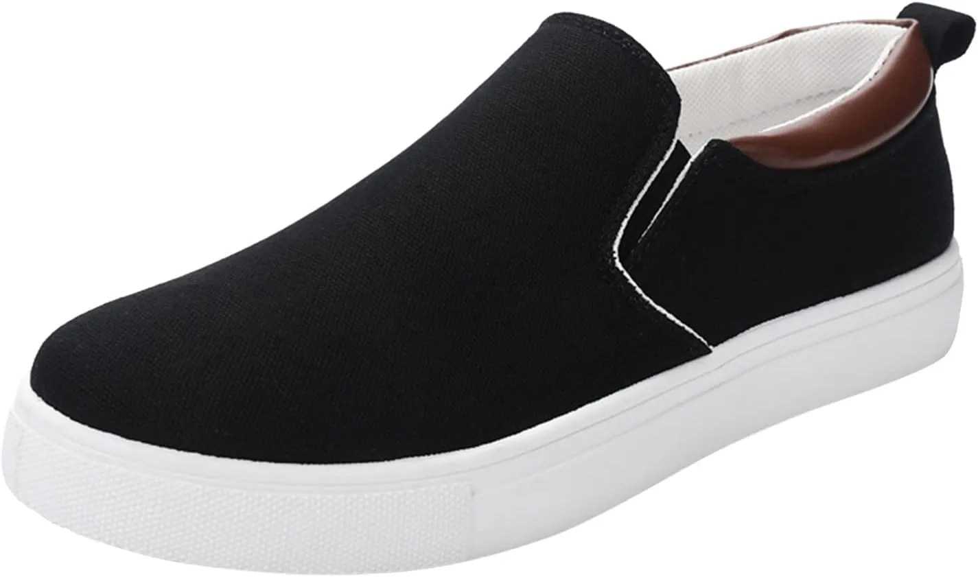Loafers for Men Casual Slip On Shoes Comfortable Boat Shoes Fashion Flat Walking Shoes with Anti Slip Sole