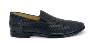 Lorenzo Black Men's Slip-On Dress Shoes