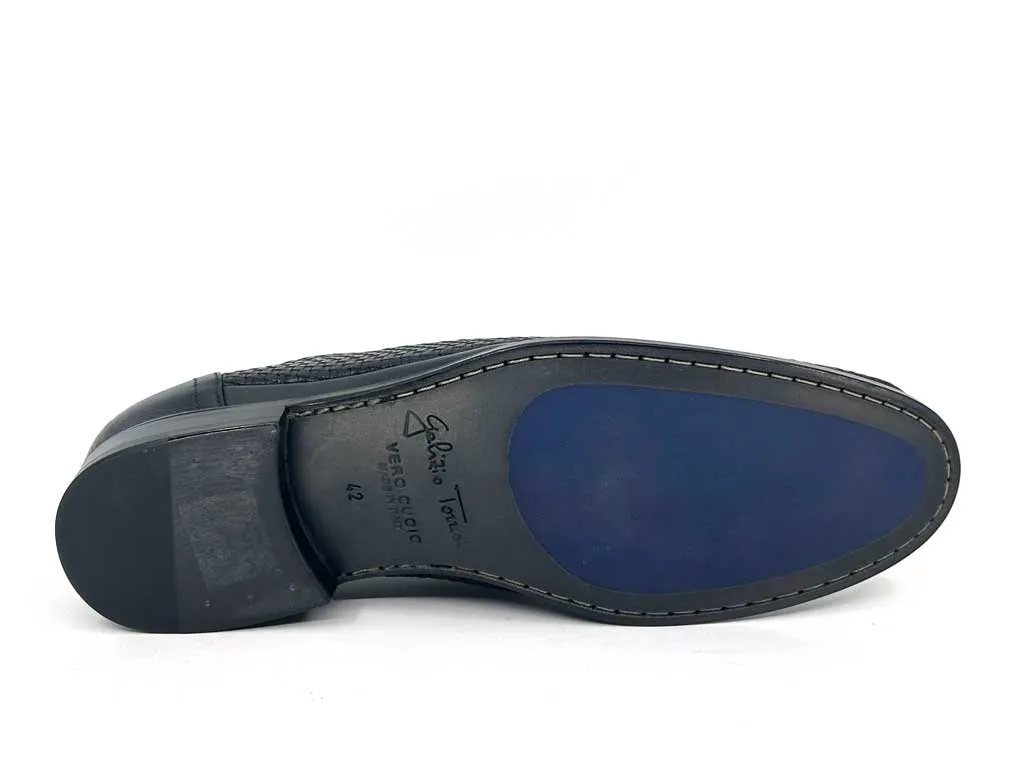 Lorenzo Black Men's Slip-On Dress Shoes