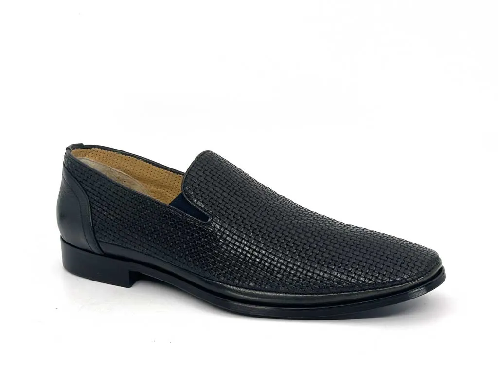 Lorenzo Black Men's Slip-On Dress Shoes