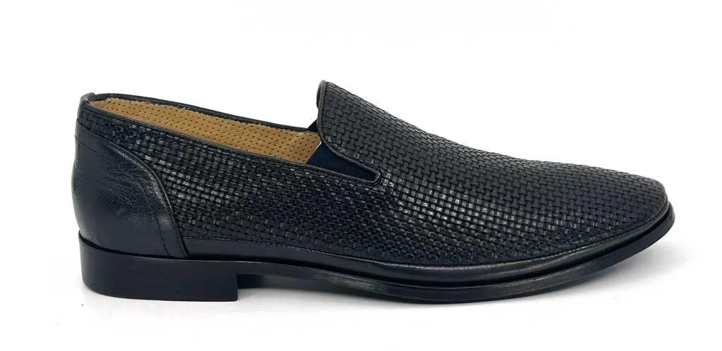 Lorenzo Black Men's Slip-On Dress Shoes