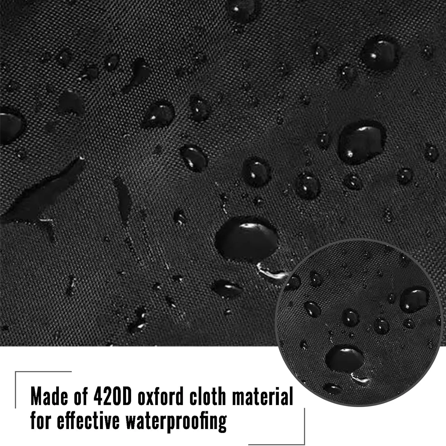 LPMOERA Kayak Cover 420D Thicken Waterproof for Outdoor Storage Dust Cover-UV Sunblock Shield Protector Dustproof Fishing Boat Cover for Indoor&Outdoor Storage-Black,L(12.3-13.5ft)