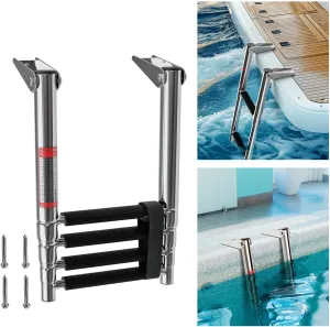 LUISLADDERS Boat Ladder 4 Step Folding