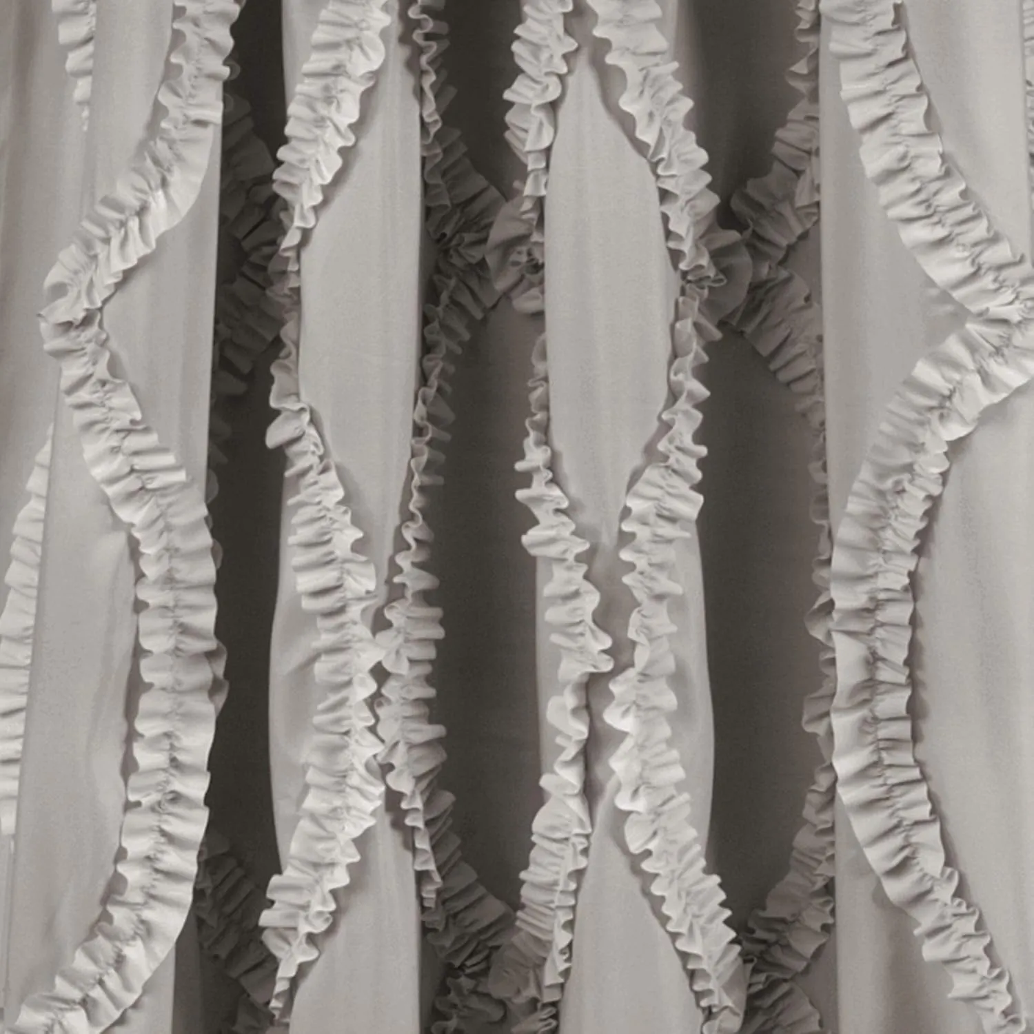 Lush Decor Avon Window Curtain Sydney Throw Blanket, 54"W x 84"L, Light Gray