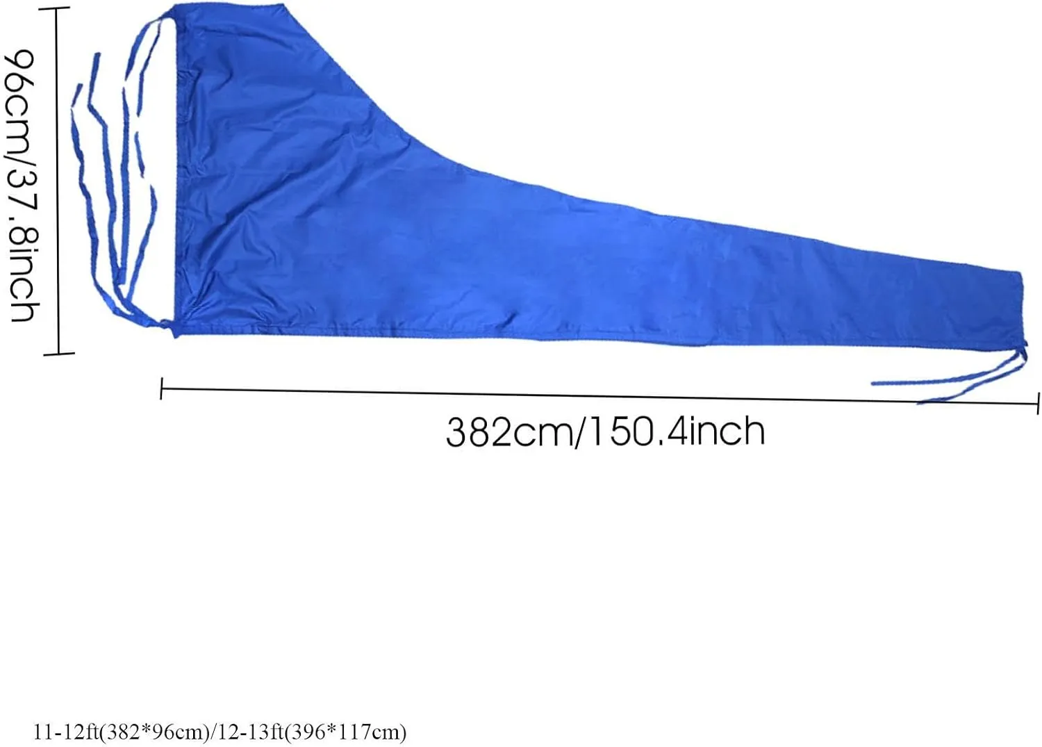 Mainsail Boom Cover - UV Resistant Sail Shield - 210D Waterproof Marine Canopy for Boat Boom Protection, Windproof Shade Wrap for Bass Boats, Runabouts, or Small Outboard Vessels