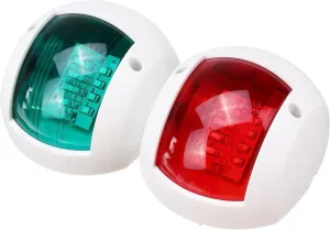 Marine LED Navigation Side Bow Lights, Red & Green, Waterproof, 8 LED per Bulb, Suitable for Boats, Yachts, Fishing Boats