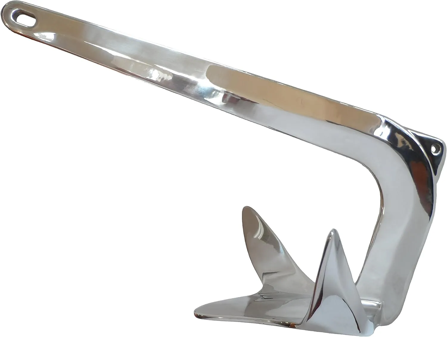 MarineNow 11 lbs 5 kg Stainless Steel Bruce/Claw Style Boat Anchor, Boats from 22-28ft *