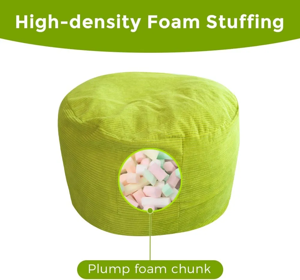MAXYOYO Giant Bean Bag Chair Bed for Adults, Convertible Beanbag Folds from Lazy Chair to Floor Mattress Bed, Large Floor Sofa Couch, Big Sofa Bed, High-Density Foam Filling, Machine Washable