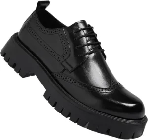 Men's Autumn Fashion Business Casual Brogue English Style Dress Shoes Wedding Groom Comfortable Stylish Footwear