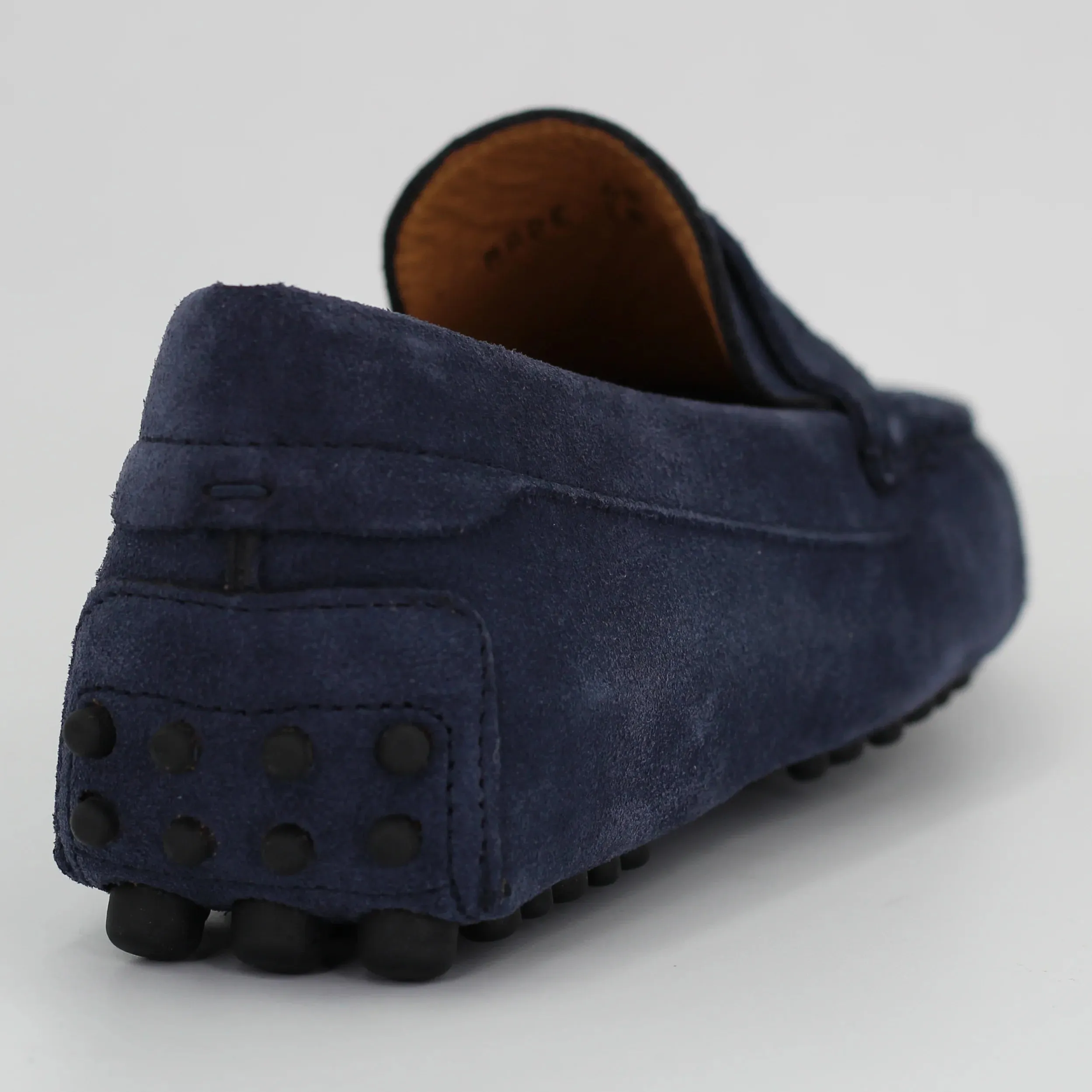 Men's Driver in calf leather suede in Blue (CONU0460002/017)