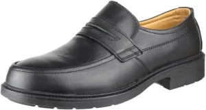 Mens FS46 Mocc Toe S1P SRC Safety Slip On Shoe Black Size UK 13 EU 47