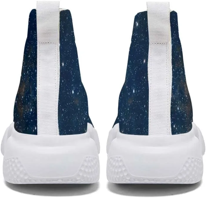 Men's Lightweight Running Shoes Casual Tennis Sports Breathable Knit Walking Non-Slip On Socks Women Sneakers Starry Sky Painted Graffiti