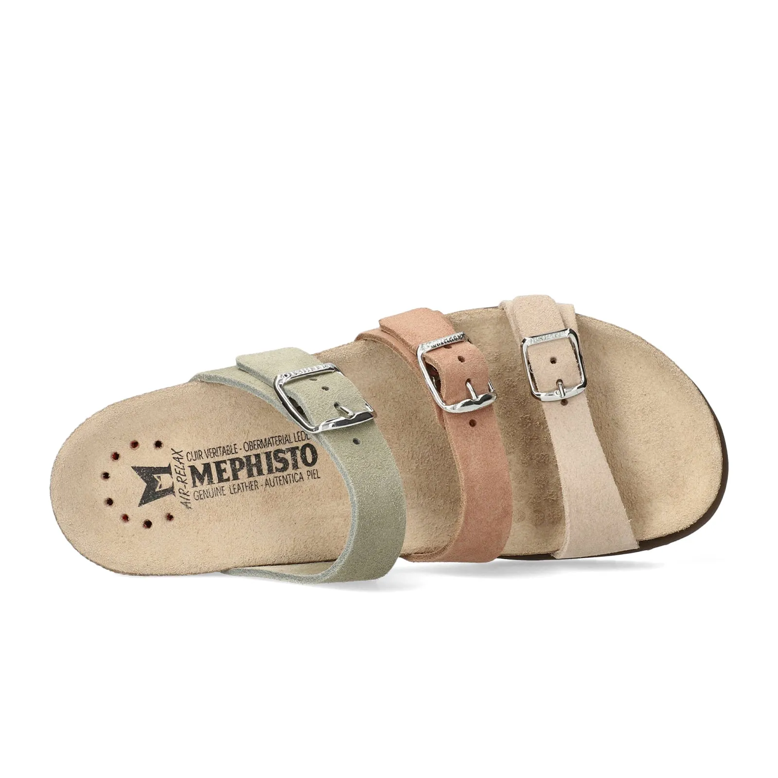 Mephisto Hyacinta Slide Sandal (Women) - Light Sand/Khaki
