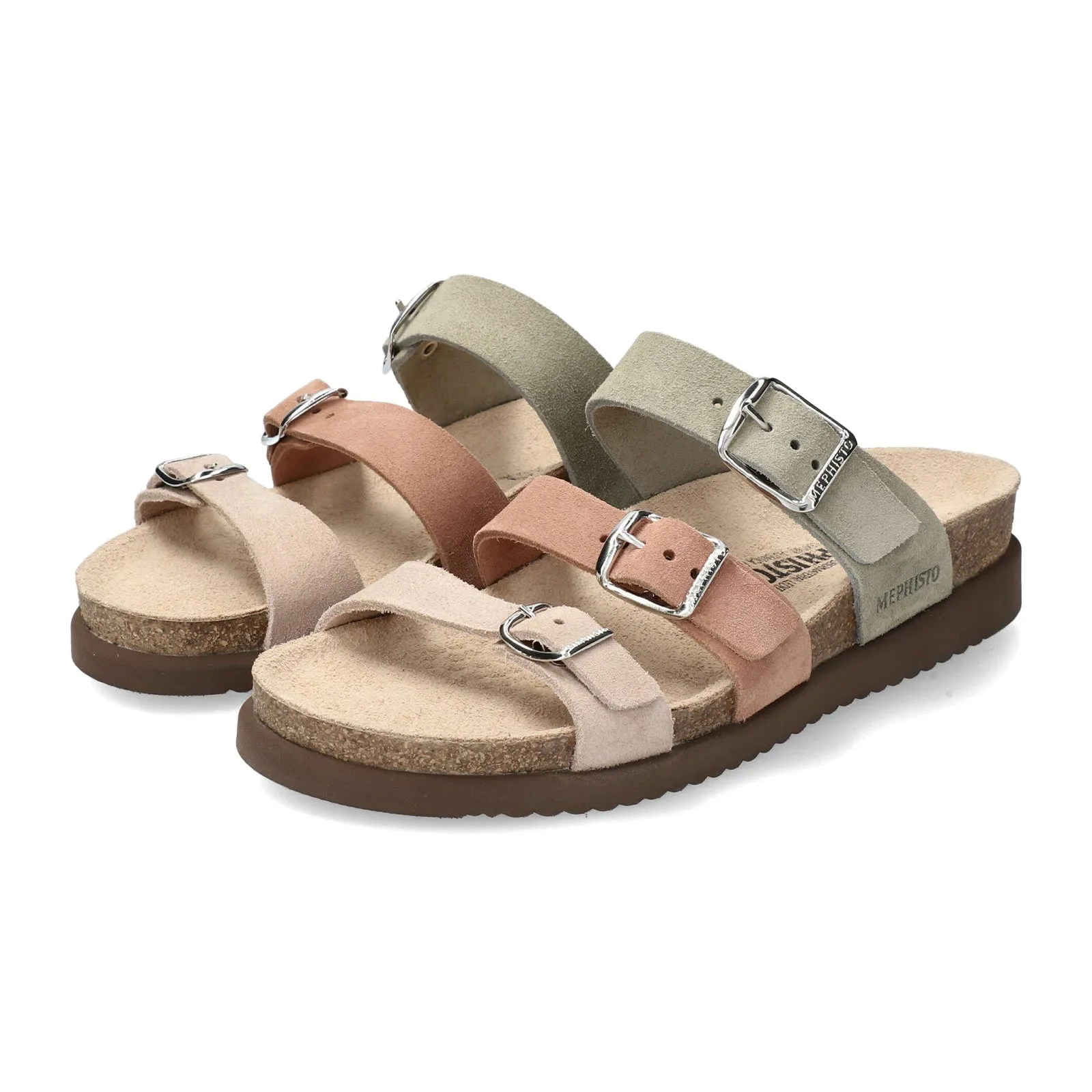 Mephisto Hyacinta Slide Sandal (Women) - Light Sand/Khaki
