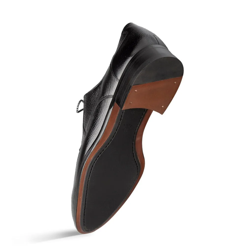 Mezlan Fratello 20937 Men's Shoes Black Deer-Skin Leather Derby Split-Toe (MZ3649)