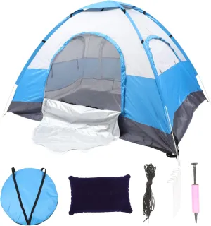 Milisten 1set Portable Beach Tent Person Ventilated Easy Setup Carry Bag Ground Stakes for Camping Outdoor Activities and Beach Trips