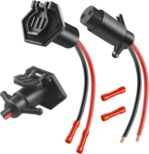 Minn Kota Compatible Trolling Motor Connector - Waterproof Quick Connect, 12V Male & Female Plug