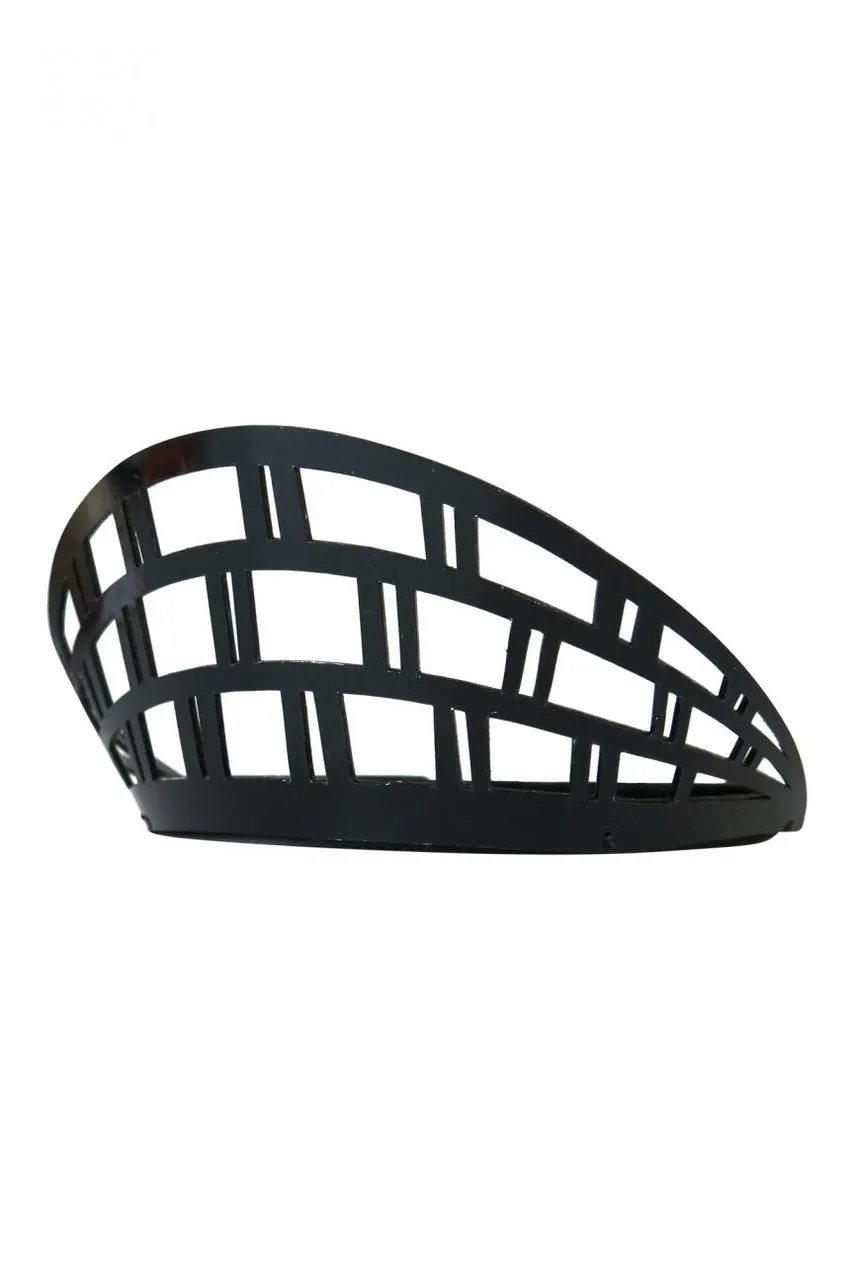 Morgan & Taylor Talita Laser Cut Leather Crown in Black