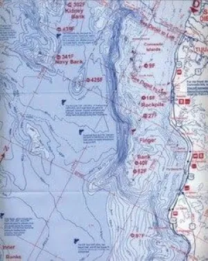 New Fish-n-map fish-n-map 8126 Territory SAN PABLO BAY/ SAN FRANSICO BAY