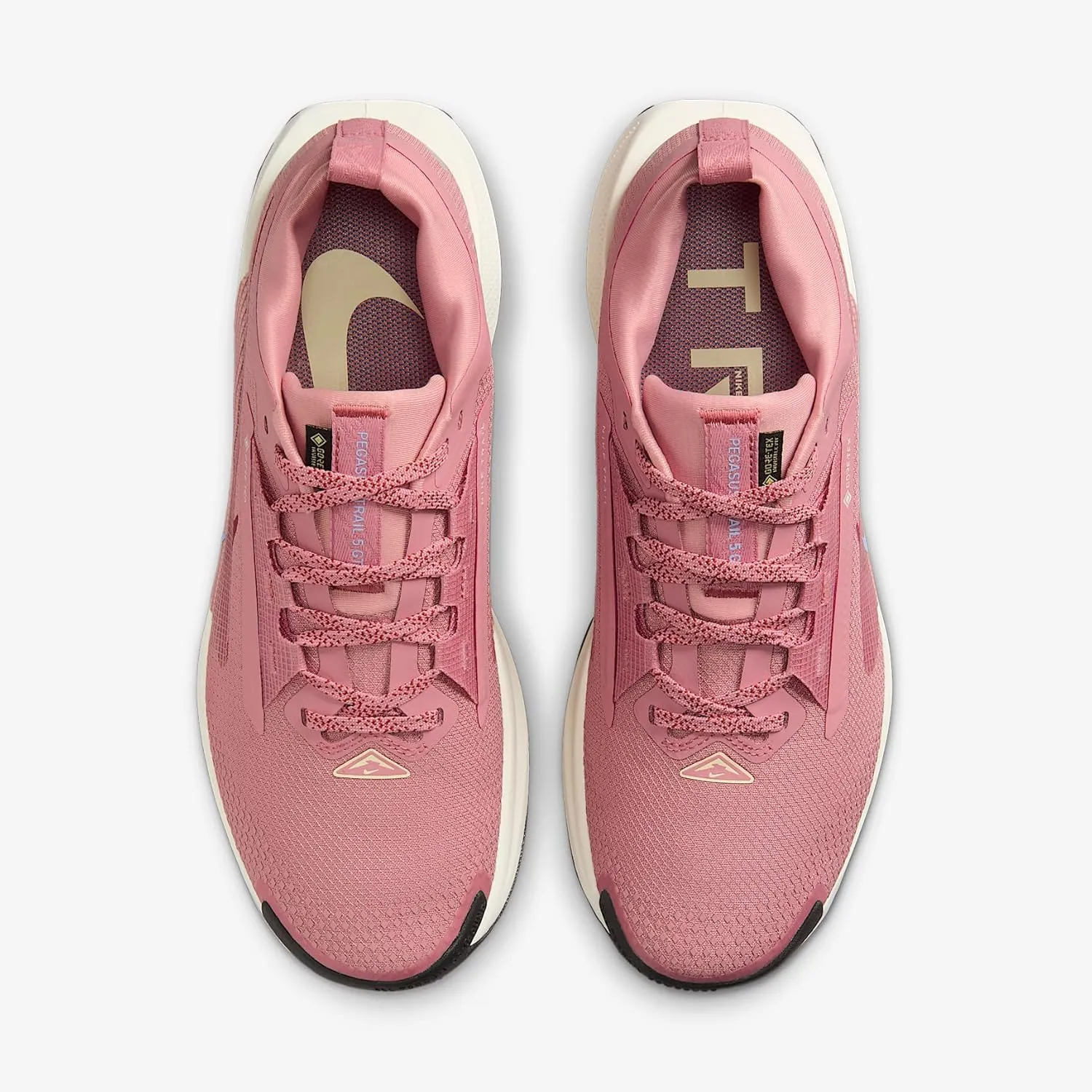 Nike Pegasus Trail 5 Gore-TEX Women's Waterproof Running Shoes (FQ0912-602, Red Stardust/Lilac Ice/Alabaster/Mars Stone)