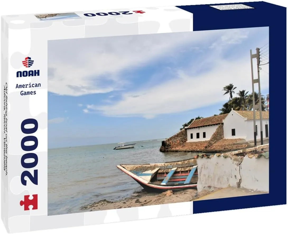 Noah Jigsaw Puzzle Old Fishing Boat on The Beach. Adicora, Falcon. Venezuela 2000 Pieces