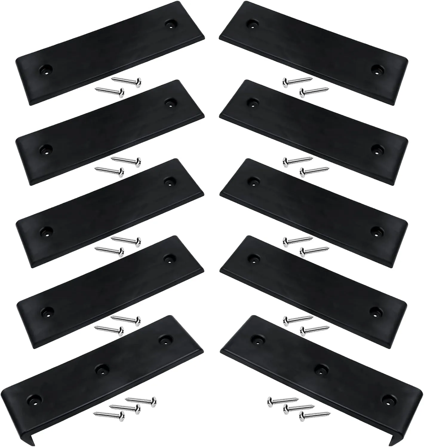 NOVINO Boat Trailer Bunk Slide Pads and Enders for Easier Launching & Loading, 3" x 10" Boat Trailer Bunk Slicks