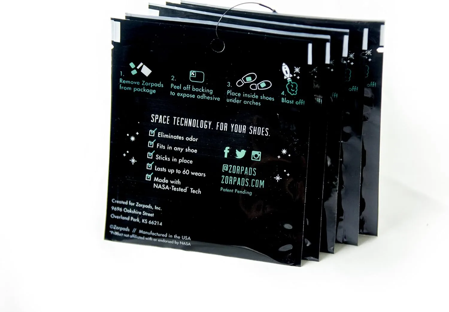 Odor Eliminating Shoe Inserts Five Pairs - As Seen on Shark Tank