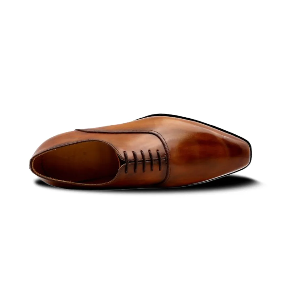 ORVAL Premium Oxford Handcrafted in Patina Leather