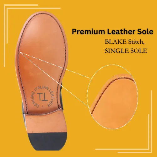 ORVAL Premium Oxford Handcrafted in Patina Leather