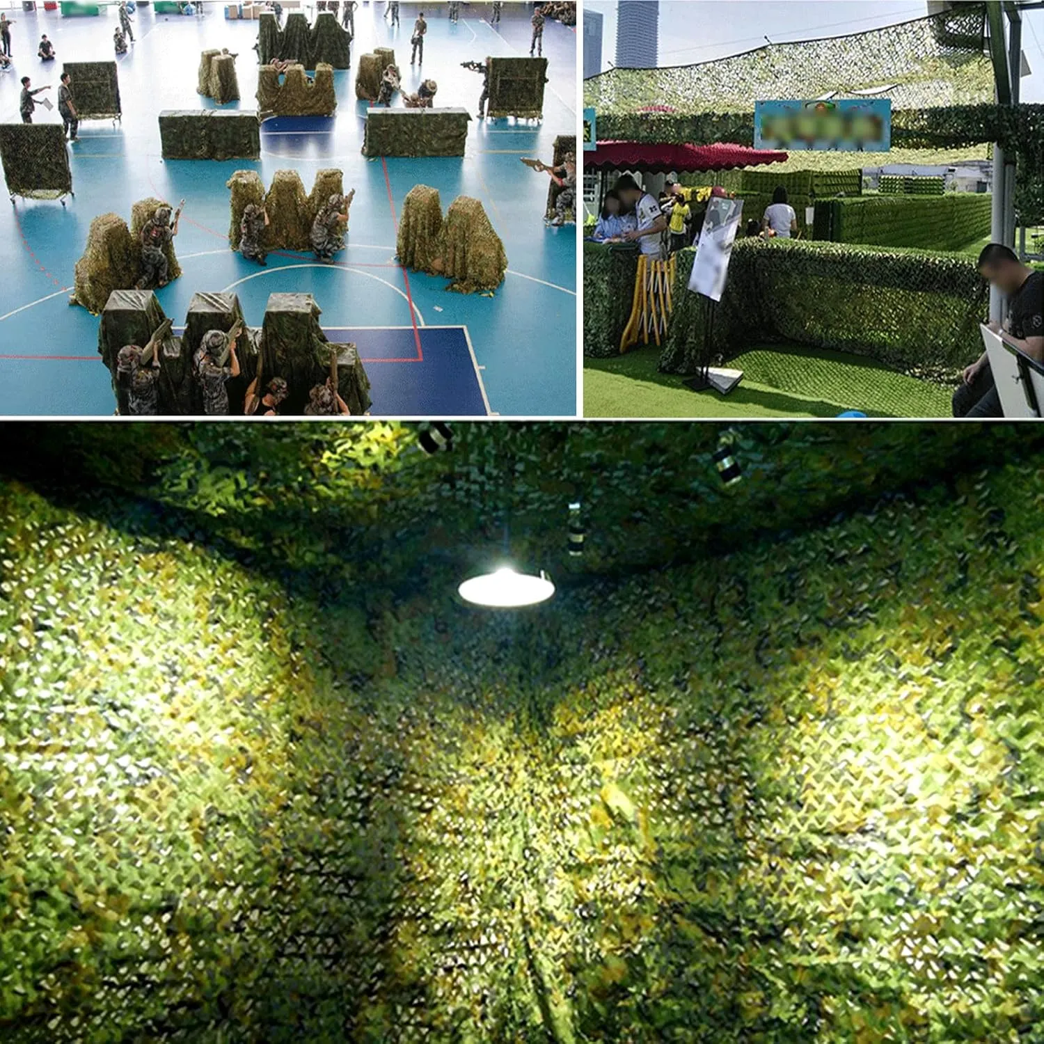 Outdoor Photography Camo Netting,Oxford Fabric Camouflage Netting,Green Army Blinds Nets,Summer Shading Military Nets,for Bars,Garden,Animal Observation,Party Decoration