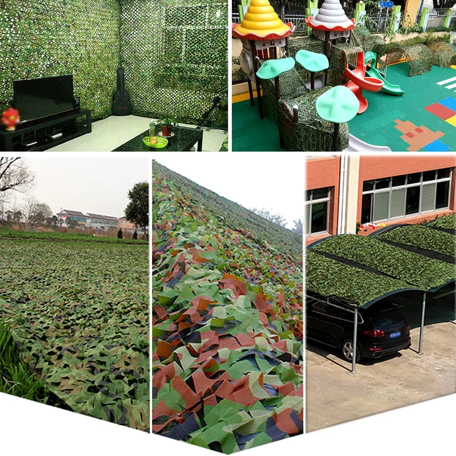 Outdoor Photography Camo Netting,Oxford Fabric Camouflage Netting,Green Army Blinds Nets,Summer Shading Military Nets,for Bars,Garden,Animal Observation,Party Decoration