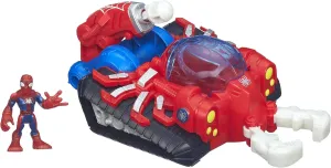 Playskool Heroes Spiderman Figure Spider Deluxe Vehicle Stinger Tank, 5"