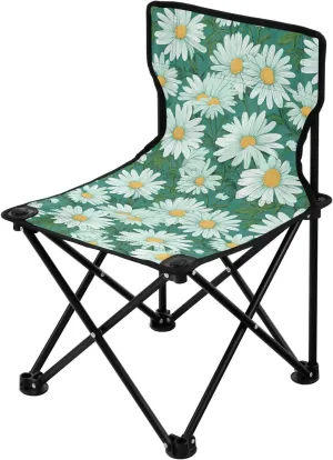 Portable Camping Chairs Flowers Floral Daisy Lightweight Folding Chair for Camping, Beach, Picnic, Travel and Sports with Carry Bag 20849932
