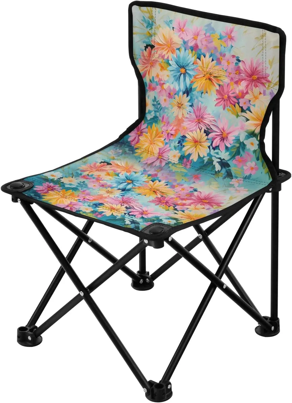 Portable Camping Folding Chairs Foldable Chair Small Daisy Colorful Lightweight Backpacking Outdoor Outside Fishing