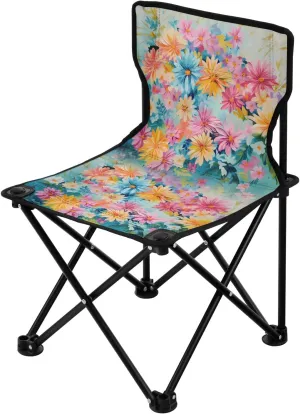 Portable Camping Folding Chairs Foldable Chair Small Daisy Colorful Lightweight Backpacking Outdoor Outside Fishing