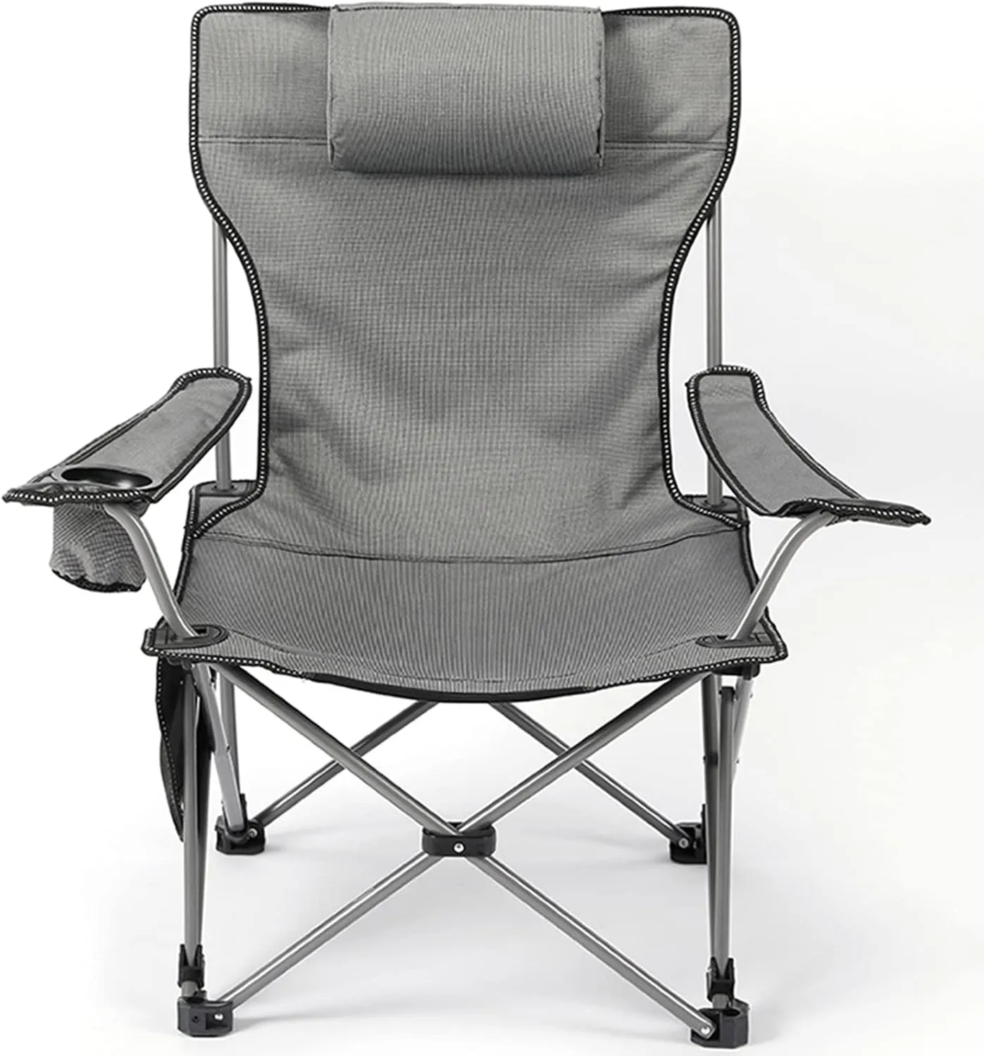 Portable Chairs for Adults 120kg Beach Chairs High Off Ground Reclining, Folding Camping Chair with Carrying Bag,F