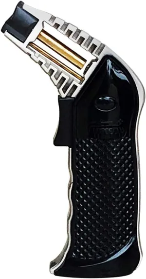 Prestige Import Group - Bazooka Desktop Torch Lighter - Super Sized Flame - Color: Black