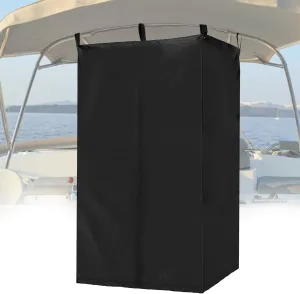 Privacy Tent for Boats, Hanging Changing Room for Pontoon Boats Privacy Curtains for Pontoon Boats, Attaches to Bimini Top Poles Portable, 30" W x 27" D x 72" H
