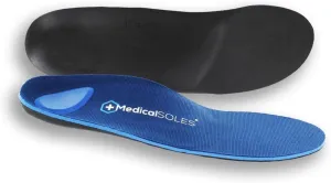 Pro Series Platinum RX  Orthotic Unisex Insoles - Max Support with Extra Heel Cushion and Arch Support for Pain Relief - Blue, Men's 4 / Women's 6