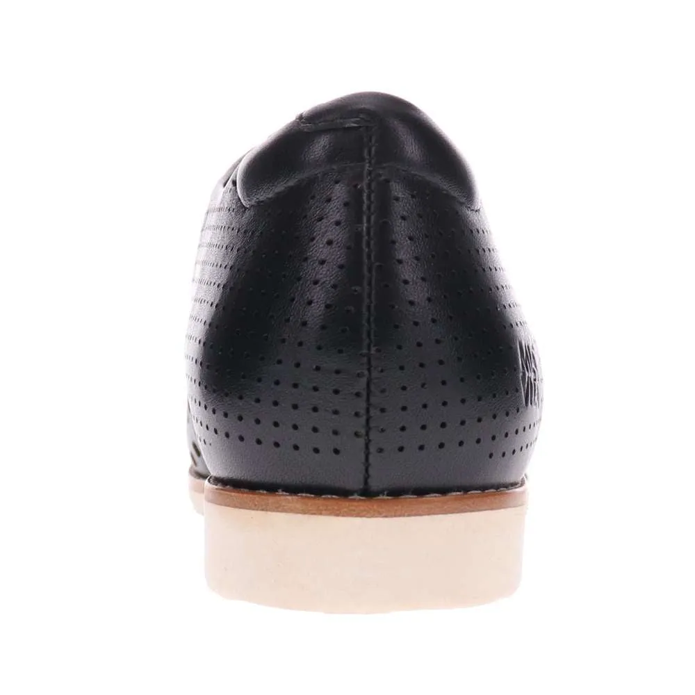 Rihannah Punched Oxford - Black