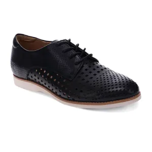 Rihannah Punched Oxford - Black