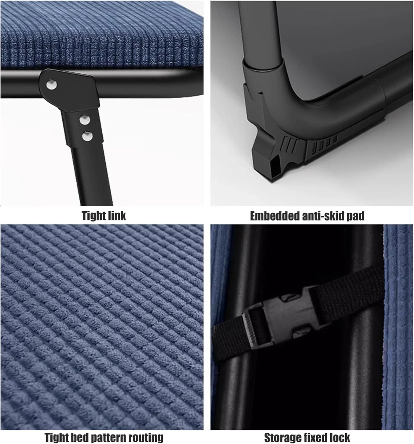 Roller Skating Shoe Design Camping Cot, Portable Folding Bed for Travel/Room/Office/Home Nap, Folding Cot with Mat for Adults
