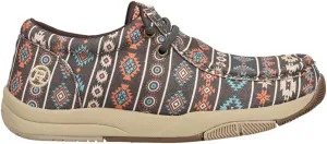ROPER Womens Clearcut Southwest Slip On Flats Casual - Brown