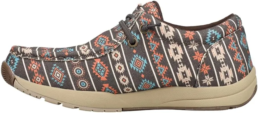 ROPER Womens Clearcut Southwest Slip On Flats Casual - Brown