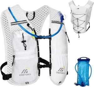 Running Vest for Women & Men, Lightweight 150g Hydration Backpack, 6L Pack for Trail Running, Marathon, Hiking, Cycling, Jogging, Adjustable Fit