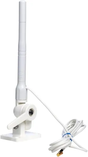 Satellite Radio Marine Antenna with 15 Foot Cable with Straight and Right Angle SMB Connector, Works with Sirius and XM Radios and Receivers