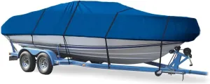 SBU Blue Boat Cover Compatible for I.M.P. Ashanti 180 I/O All Years, Travel Storage Mooring