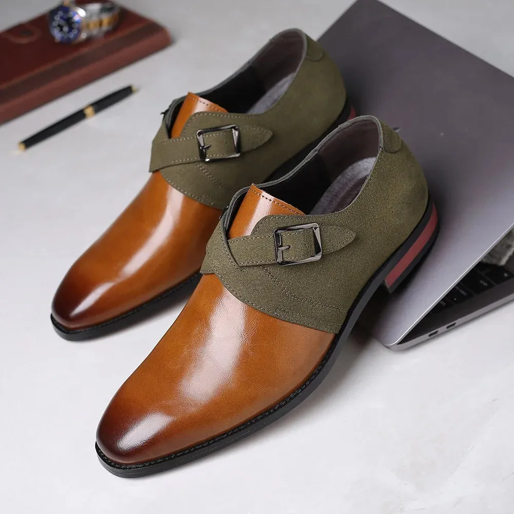 Scott - Buckle Suede Loafer