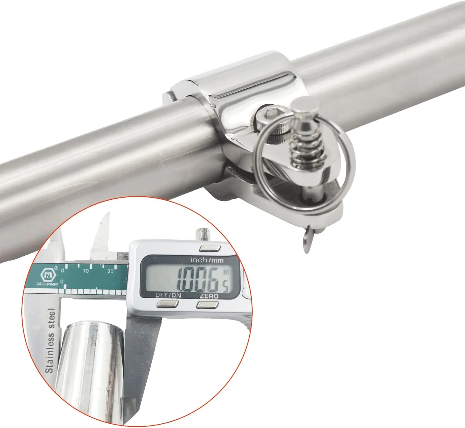 SHENGHUISS Bimini Top Jaw Slide Marine Stainless Steel 316 Heavy Duty Boat Bimini Canopy Fitting Hardware Tube with L Shape Hex Key/pin